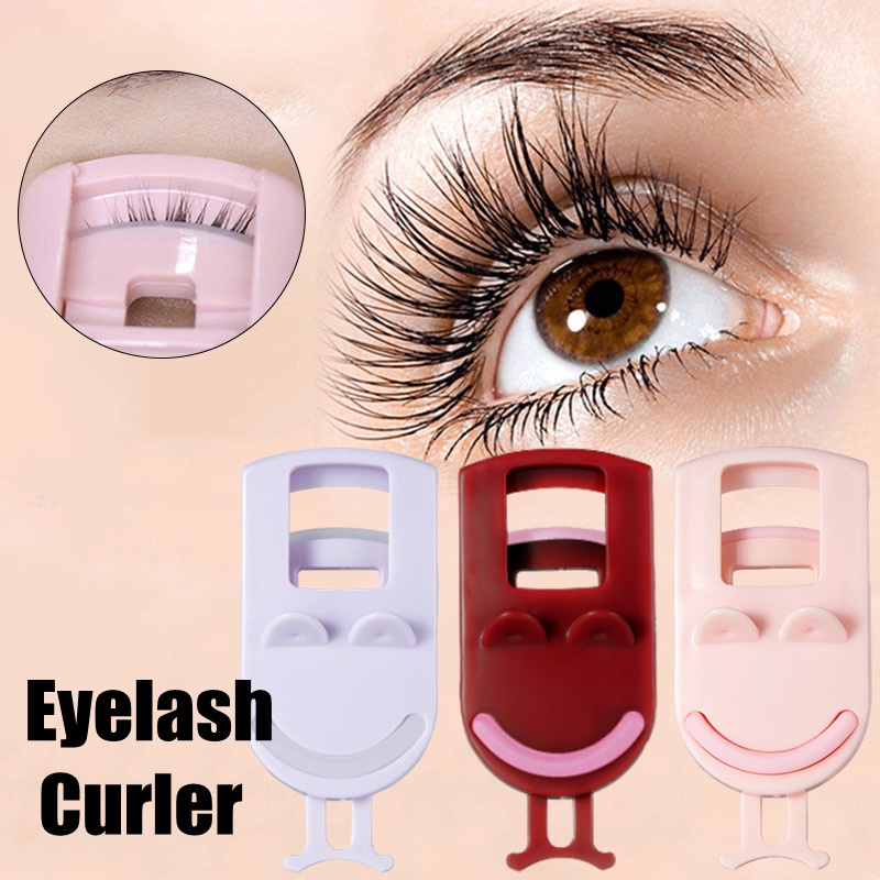 Dụng Cụ Uốn Cong Lông Mi Bằng Nhựa 3 Màu Tùy Chọn Lâu Trôi