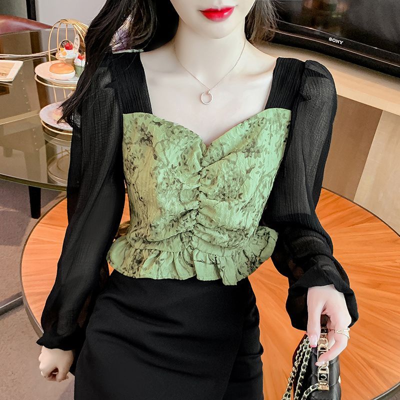 Áo Sơ Mi Voan Tay Dài Thời Trang Mùa Thu Dành Cho Nữ