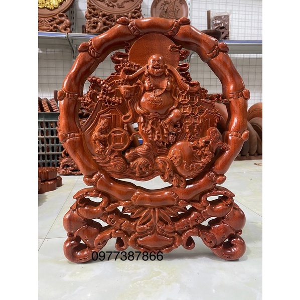 Đĩa gỗ phong thuỷ trung bày trang trí