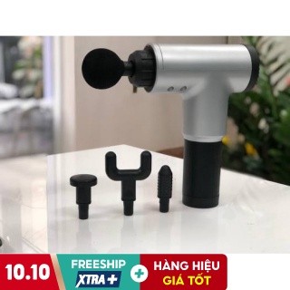 Máy massage cầm tay - súng massage 4 đầu 6 chế độ