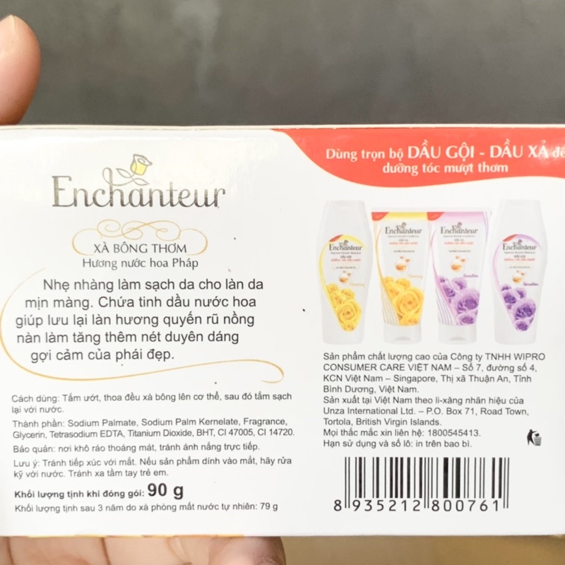 Xà bông thơm Enchanteur Deluxe Charming 90g