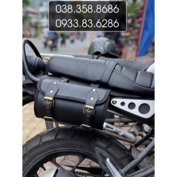 Túi tròn Trống Kích thước 24 * 12 Treo Hông Xe XSR 155
