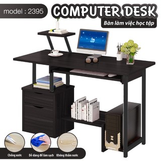 BG Bàn làm việc học tập kèm kệ sách đa năng thuận lợi tiện ích Mẫu B2395