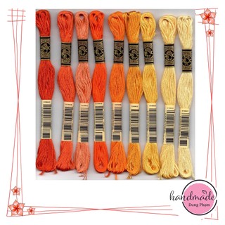 Giá 1k6/ tép🌿SET 9 TÉP CHỈ THÊU - MÀU NHƯ HÌNH - Chỉ thêu COTTON CXC/ MS 06