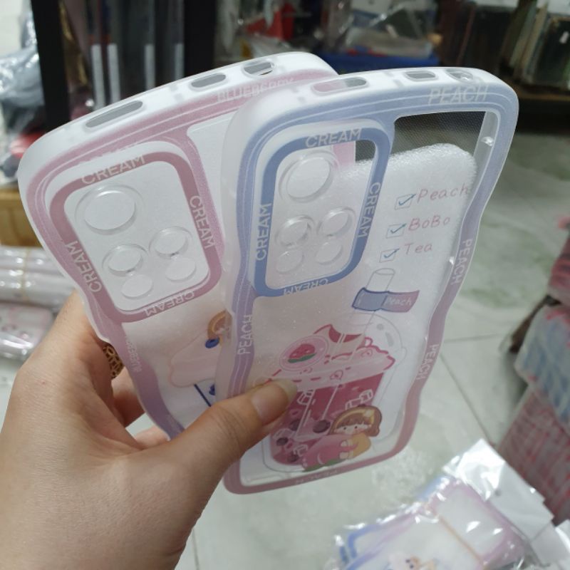 Ốp lưng Xiaomi Redmi note 11 pro plus 5G dẻo viền màu lưng in hình ly trà sữa có bảo vệ camera