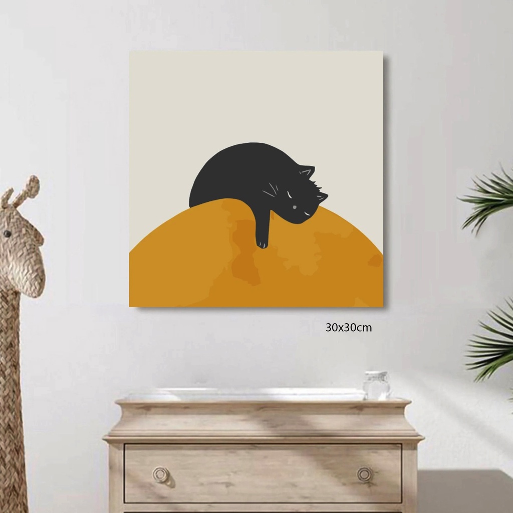 Tranh canvas tràn viền căng trên khung gỗ kích thước 30x30cm