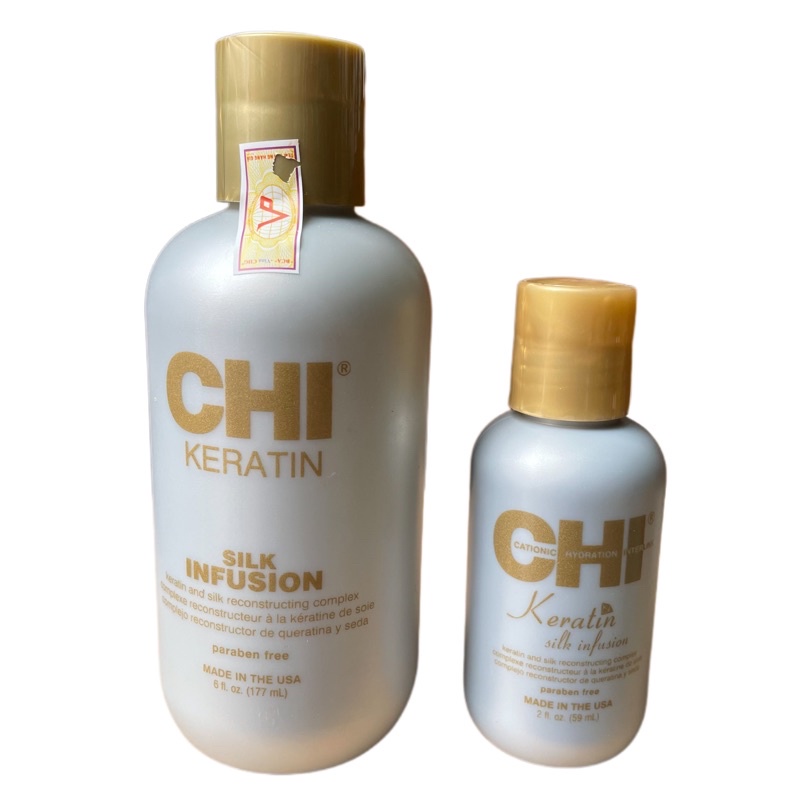 Tinh chất dưỡng bóng CHI Keratin Silk Infusion 177ml | New 2024