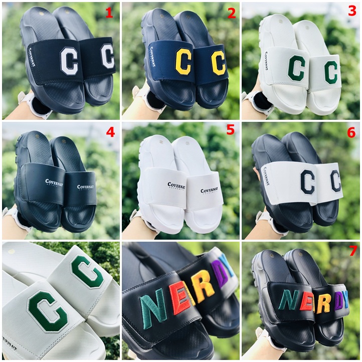 Dép 𝐂𝐎𝐕𝐄𝐑𝐍𝐀𝐓 ❤️FREESHIP + HỘP❤️ dép thể thao quai ngang nam nữ Covernat đế độn 4cm có tem mác, bao bì đầy đủ