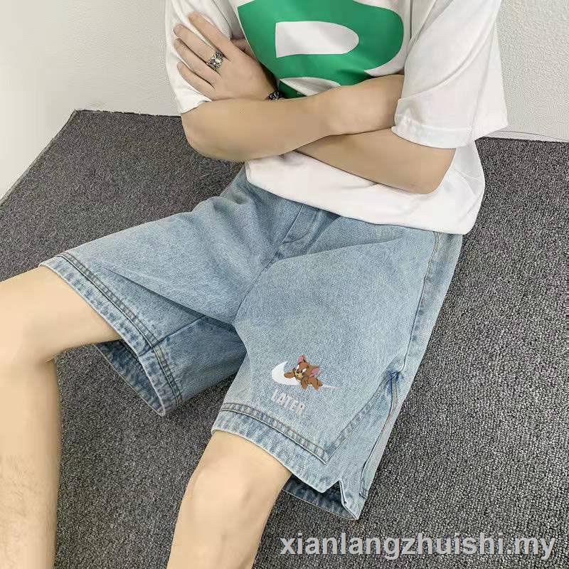 LEVIS Seluar Quần Short Jean Nam Lưng Cao Ống Rộng Thời Trang Mùa Hè