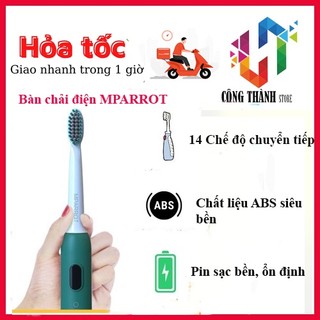 Bàn chải điện mparrot x100 - bàn chải đánh răng điện - bàn chải lông mềm - bàn chải điện cao cấp