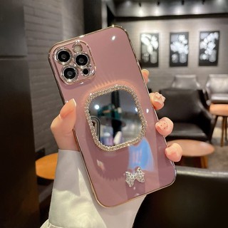 Đối với Xiaomi 11T 12 12s 12x 12T 13 13T 14 14T 15 Mi 8 9 9T 10T 11 Lite Ultra Poco C75 C65 C55 F3 F4 X3 X4 GT Poco F5 X5 X3 X6 F6 M6 M4 Pro Bling Square Kim cương Bling Gương Mạ Ốp lưng Điện thoại Mềm Ốp lưng Toàn bộ Ốp lưng