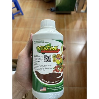Phân bón lá vi lượng vitazyme giúp rễ phát triển mạnh, tăng năng suất cho cây trồng 500ml
