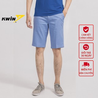 Quần short kaki nam KWIN 3 màu trẻ trung phom dáng regular fit suông nhẹ thoải mái phong cách KSO003S9