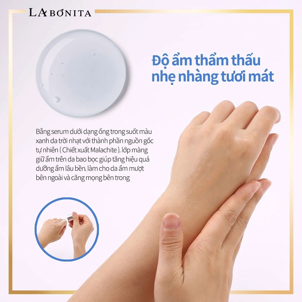 Serum HA Dưỡng Ẩm Và Phục Hồi Da La Bonita Vital Hyaluronic Acid Serum 50mL