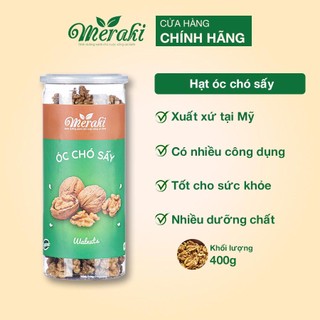 Hạt óc chó sấy khô nguyên vỏ lụa meraki hũ 400g/200g