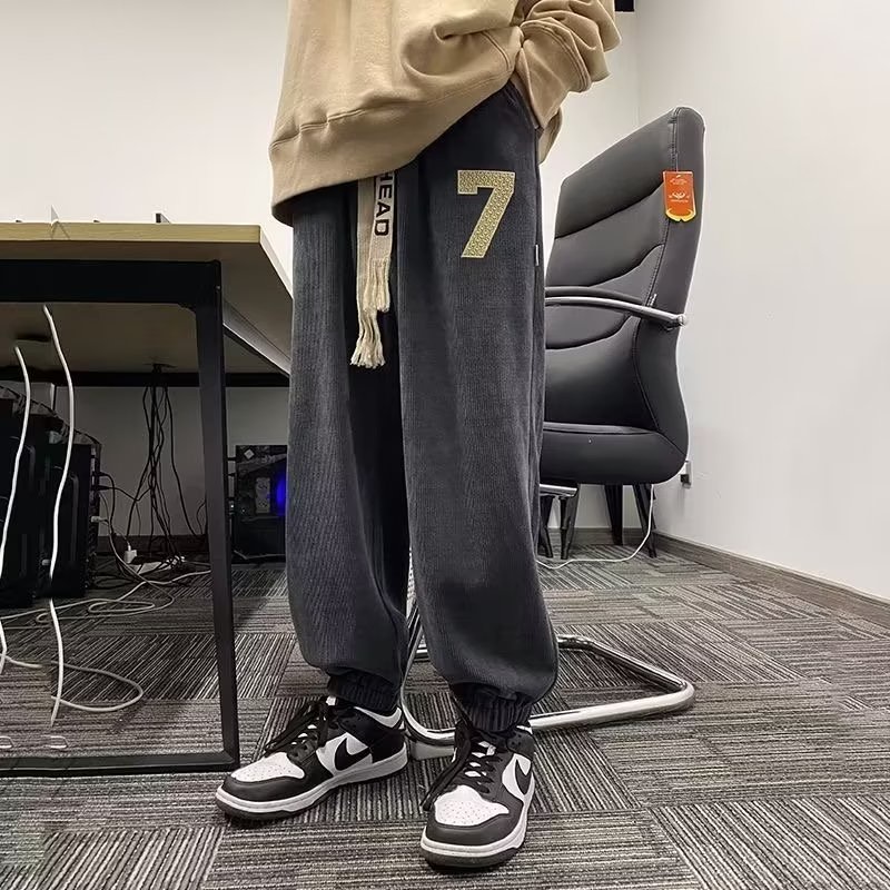 Quần Dài Lưng Thun Ống Rộng Thời Trang Nhật Bản Cho Nam