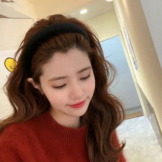 Bờm nhung trơn basic hq cao cấp. chất liệu vải nhung cao cấp. màu đen, đỏ đun - kẹp tóc nơ, phụ kiện tóc, bờm đính đá