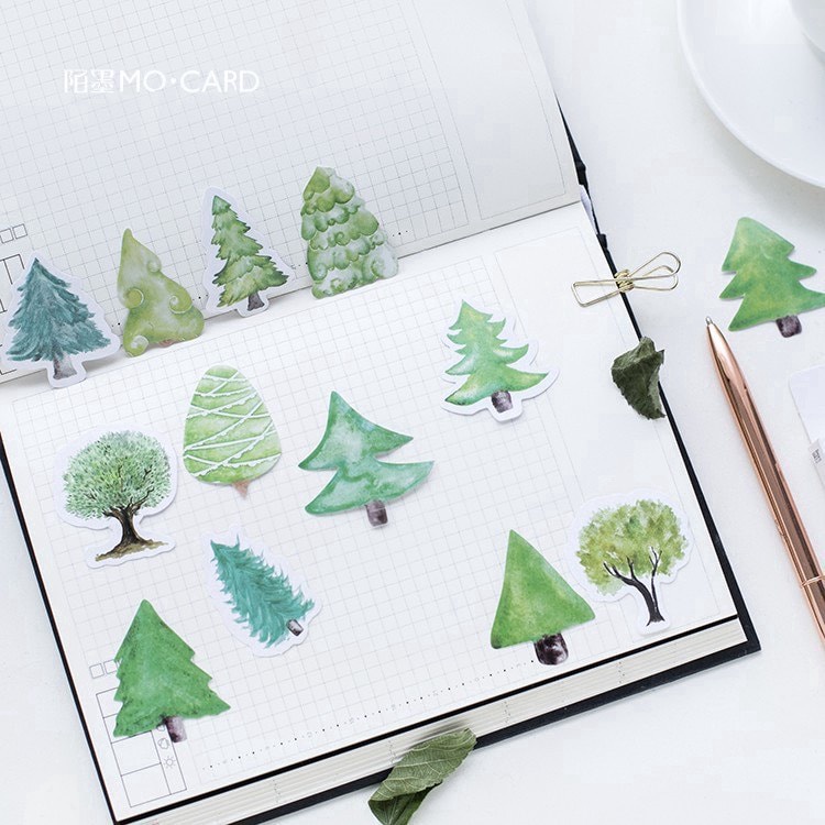 [HD51] Bộ 45 hình dán sticker đáng yêu trang trí sổ tay DIY