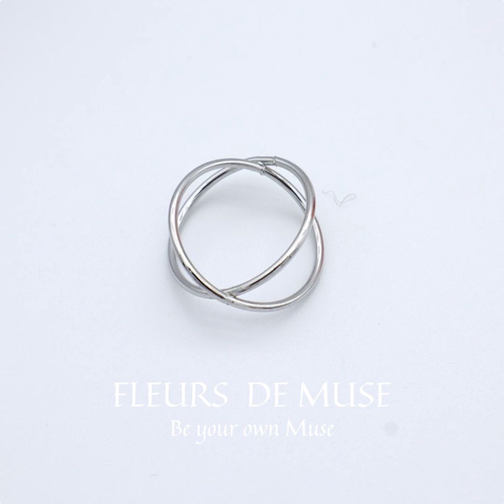Nhẫn tròn thiết kế độc đáo cá tính Fleurs de Muse