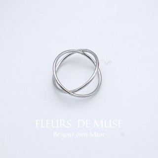 Nhẫn tròn thiết kế độc đáo cá tính Fleurs de Muse