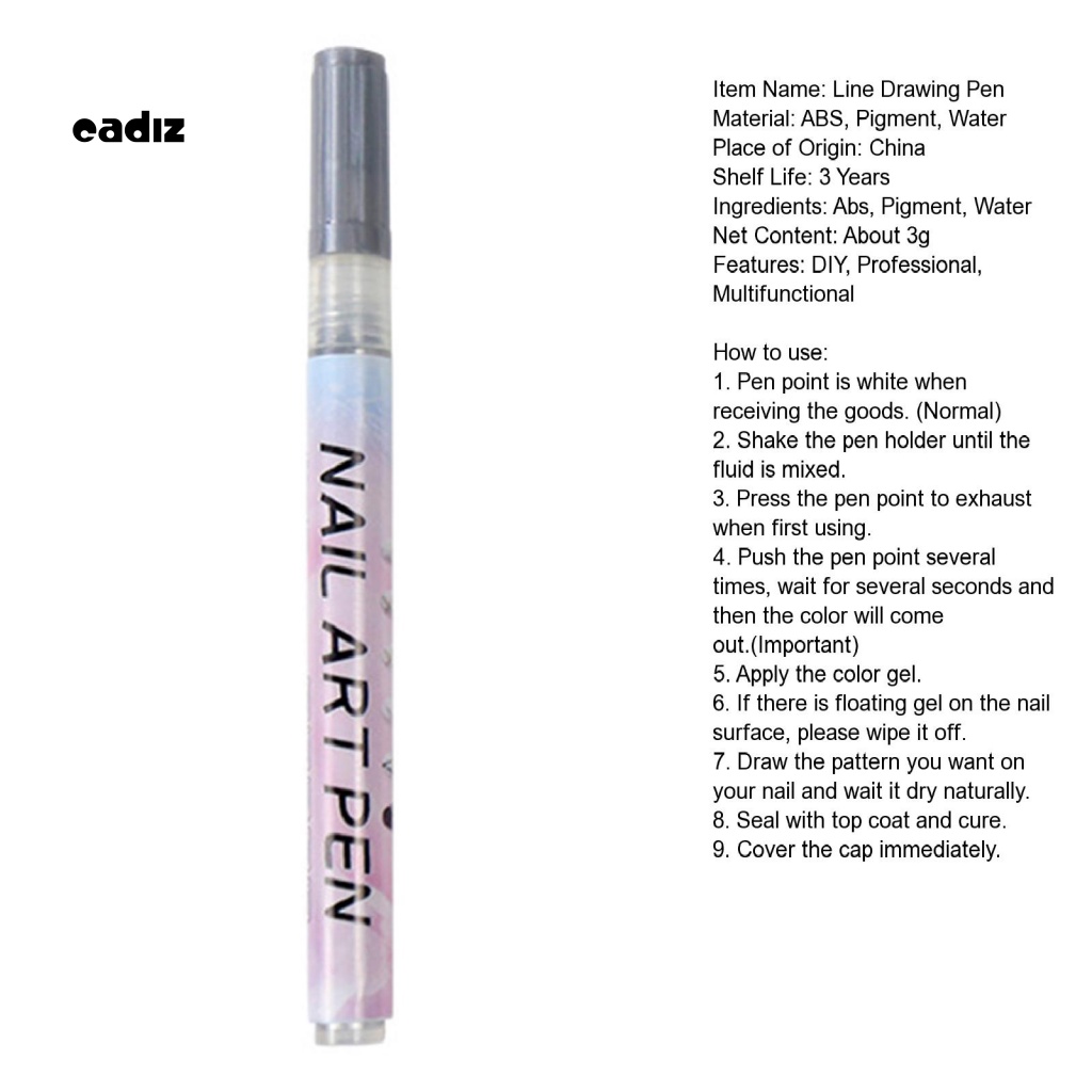 Set 12 Bút Màu Vẽ Móng Nghệ Thuật DIY Nhanh Khô