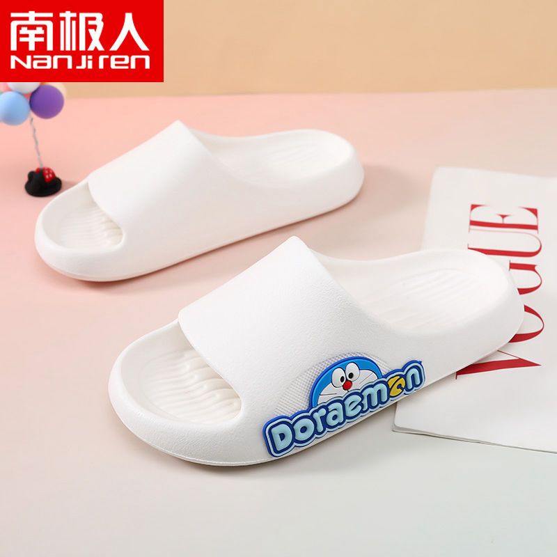 Dép Đi Trong Nhà Chống Trượt Trọng Lượng Nhẹ In Hình Doraemon Dễ Thương Dành Cho Cặp Đôi