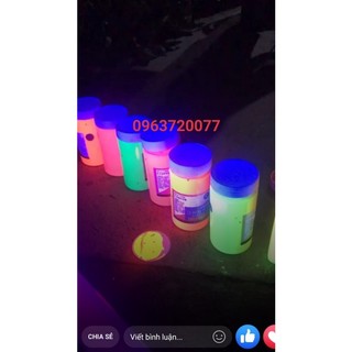 MÀU Phát sáng, mầu  DẠ QUANG, mầu phản quang + Mầu nhũ maries (Hộp 300ml)