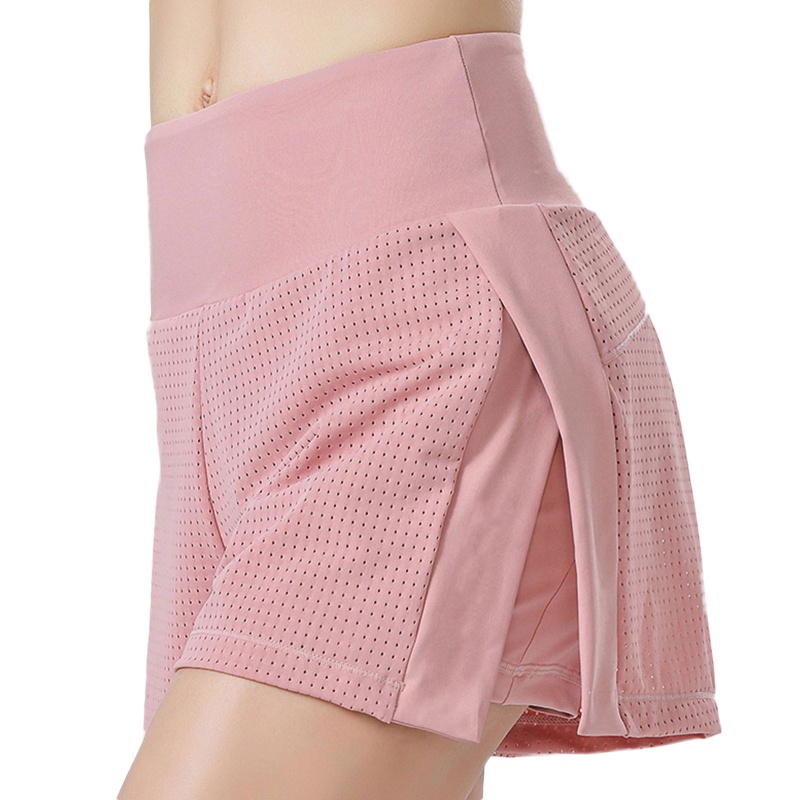 Xiangbao Quần Short Thể Thao Lưng Cao Có Túi Lót Vải Comfo Cho Nữ