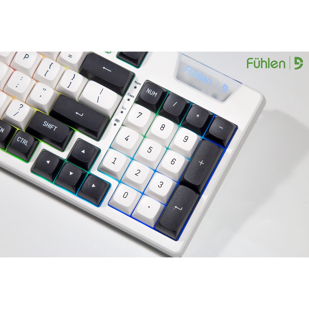 Bàn phím cơ Fuhlen H95S RGB - Gasket Mount / 3 mode/ Hotswap 5 pin / 3000mah - Hàng chính hãng BH 12TH