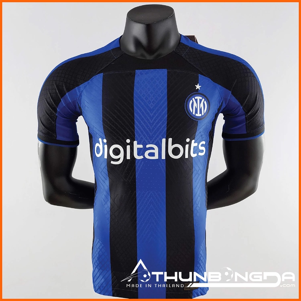 Áo Inter Milan sọc xanh đen sân nhà 2022/2023, 2022/23 bản PLAYER Issue BODY fit cao cấp Thái Lan