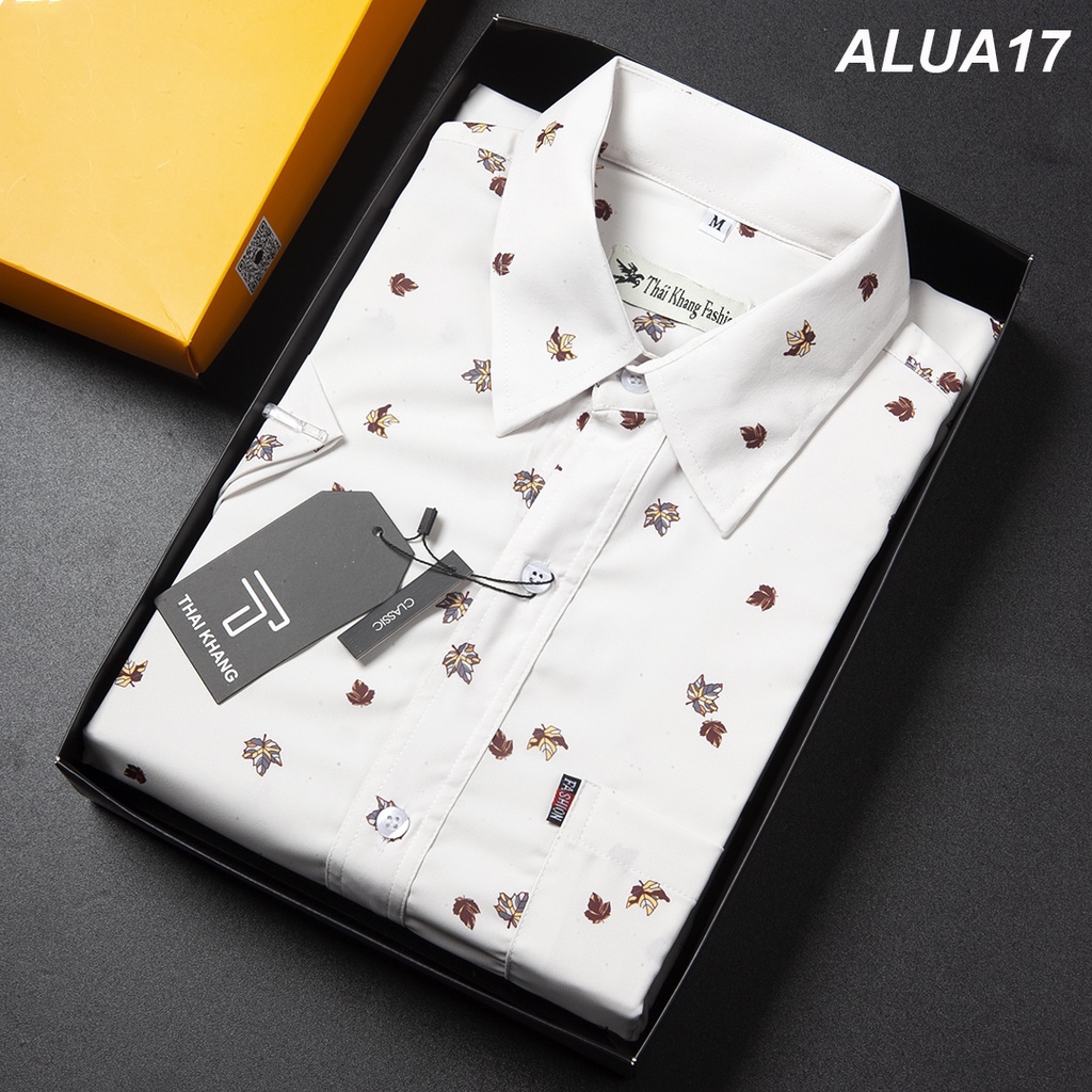 Áo sơ mi nam vải lụa mango chất vải siêu mềm mát ALUA1