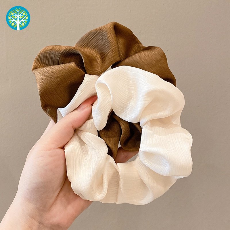 Dây Cột Tóc Cỡ Lớn Thiết Kế Đơn Giản Thời Trang Hàn Quốc Cho Nữ