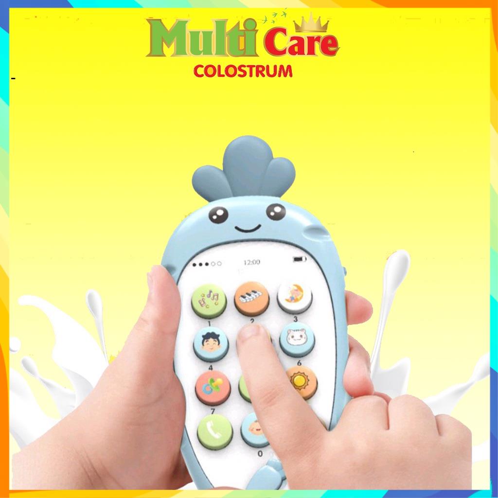 Điện thoại đồ chơi thông minh phát nhạc cho bé an toàn và phát triển trí não Multi Care Màu sắc ngẫu nhiên có dây đeo