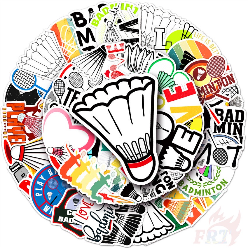 50Pcs/Set ❉ Badminton Series 01 Stickers ❉ Waterproof DIY Fashion Decals Doodle Stickers