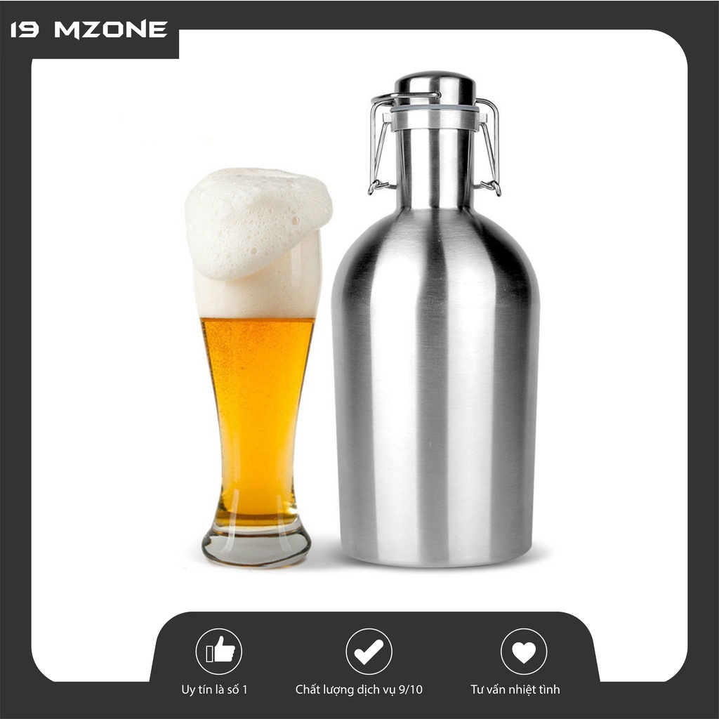 Bình Giữ Nhiệt 2000ml Inox 304 Cao Cấp Phong Cách Bình Đựng Bia Châu Âu