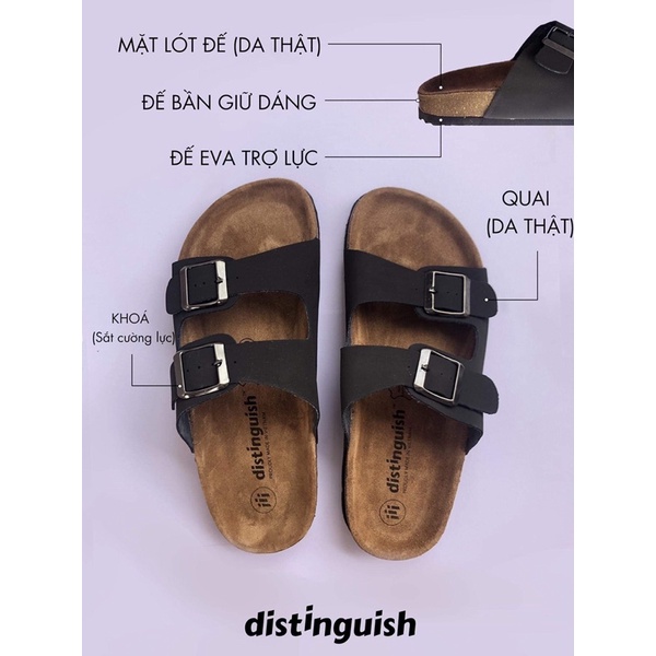 Dép trấu Distinguish 2 quai ngang
