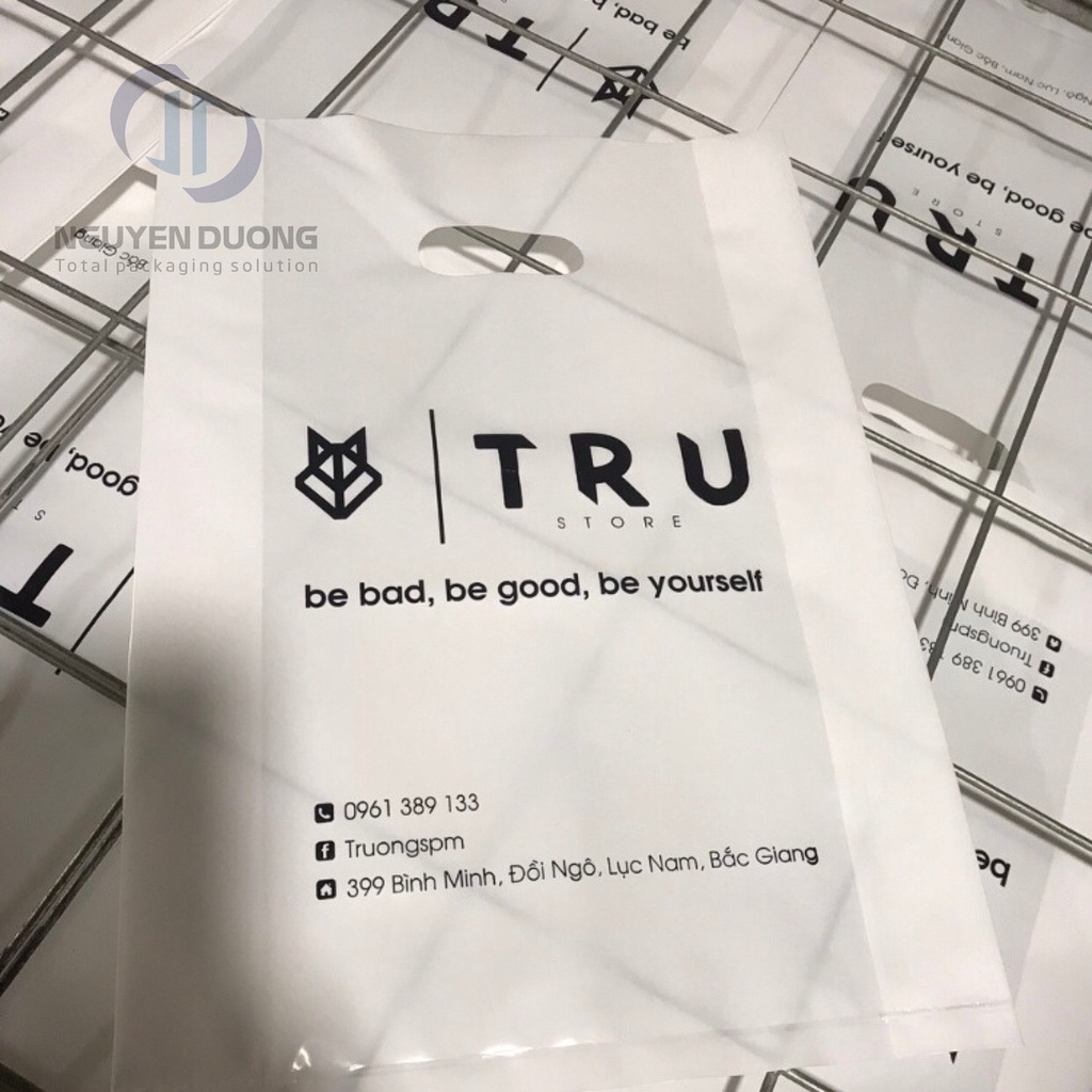 1Kg Túi PE đột lỗ hột xoài đủ size Không In