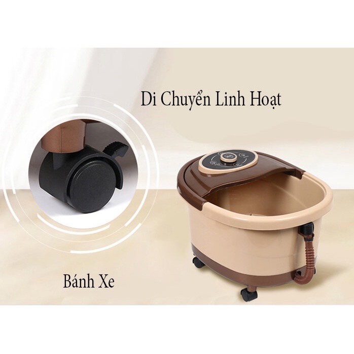 Bồn massage ngâm chân hồng ngoại có sục khí thải độc làm nóng nước 3 chế độ, Máy ngâm chân điện