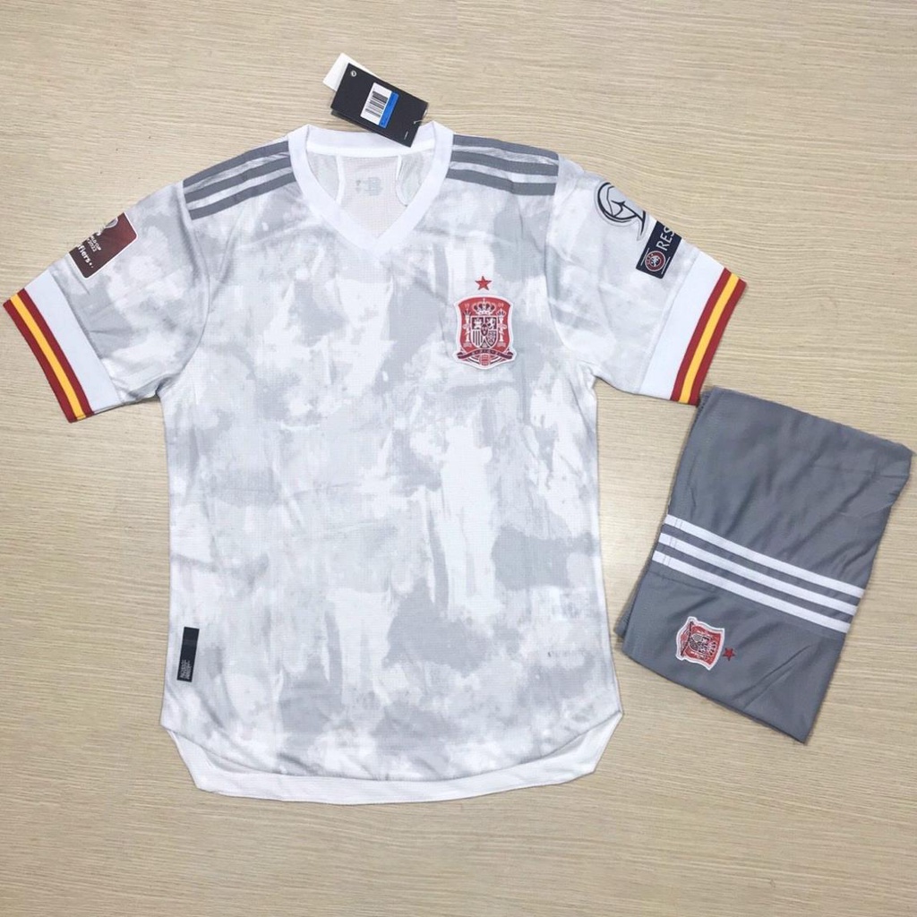 Quần Áo Bóng Đá Đội Tuyển Tây Ban Nha - Hàng CAO CẤP Vàng Vải Gai Thái 2022 - Bộ Đồ Đá Banh Cực Chất DD SPORT