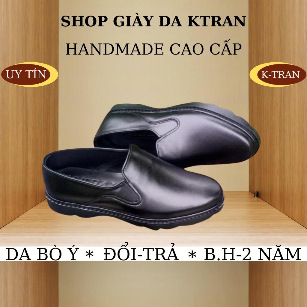 Giày lười nam,giày da nam công sở mã K162,hàng việt nam cao cấp,chất liệu da bò italy nhập khẩu với 2 màu đen và nâu.