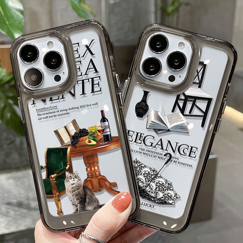 Ốp Điện Thoại Silicon TPU Mềm Đen Trong Suốt Chống Sốc Cho IPhone 14 13 12 11 Pro Max XS XR X 8 7 6S Plus