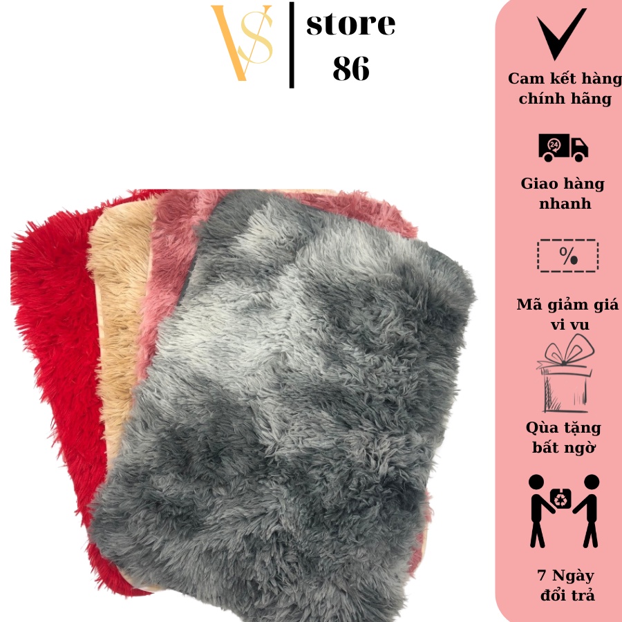 Thảm chùi chân lông loang, thảm chân phòng khách mềm mịn 40x60cm, thảm sàn trang trí nhà cửa VS STORE