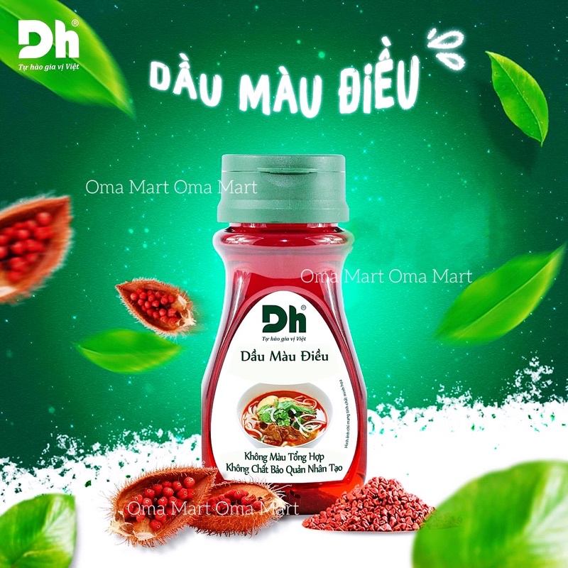 Dầu màu điều đỏ Dh Food 100ml