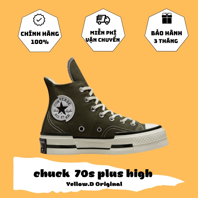 Giày Converse 1970s Plus Canvas Moss Green chính hãng cổ cao màu xanh rêu - A01362C