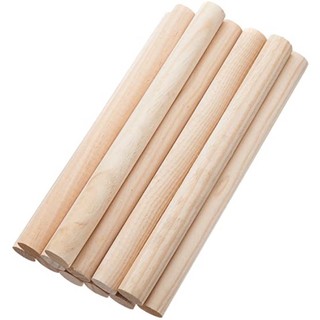 Thanh Gỗ Tròn phi 2cm dài 20cm làm đồ thủ công