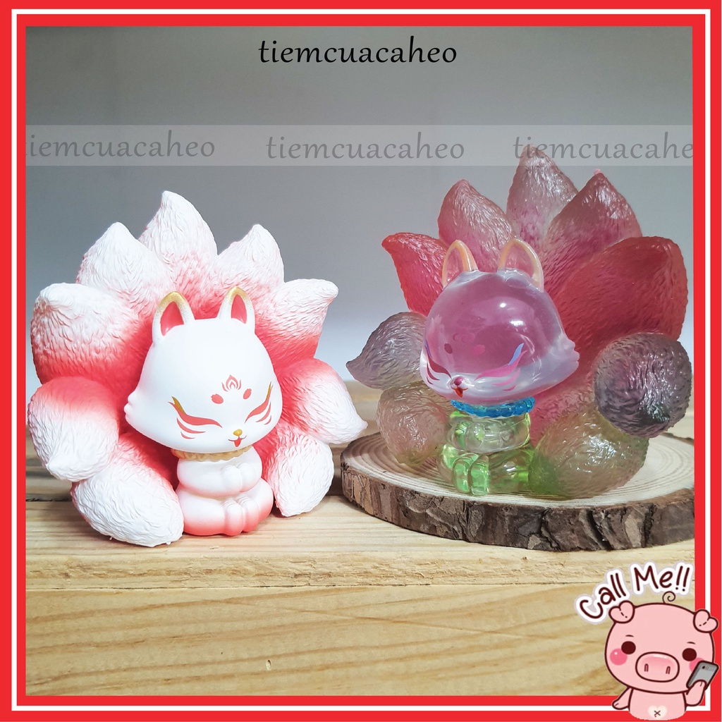 Mô Hình Hồ Ly 9 Đuôi, Con Cáo Tượng Trang Trí Gumiho Cửu Vỹ Thần Thoại. Quà Tặng Decor Sinh Nhật, Ngày Lễ