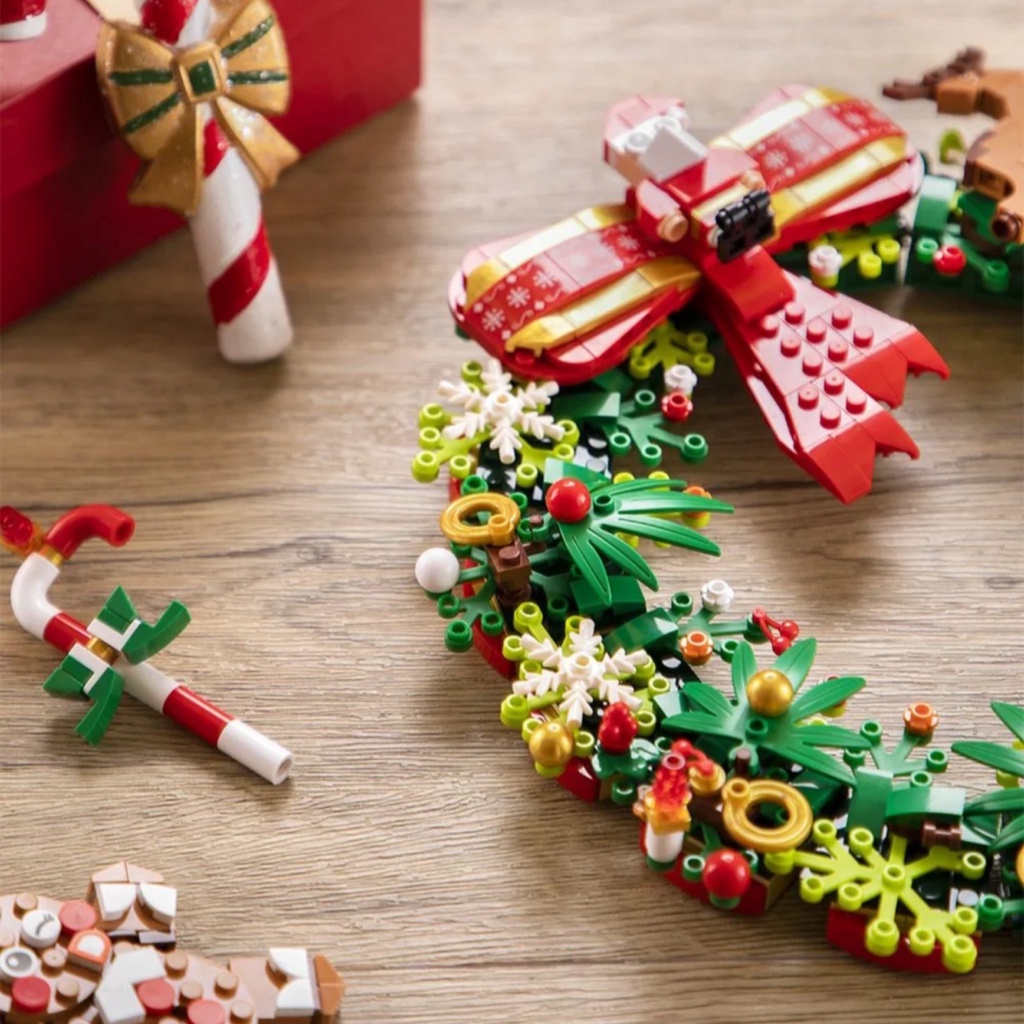 Lắp ráp vòng treo noel| Bộ xếp hình vòng treo JAKI5118 dịp Giáng sinh mới nhất