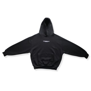 ÁO HODDIE BASIC UNISEX MÀU ĐEN FORM BOXY | ALEKSTUDIO