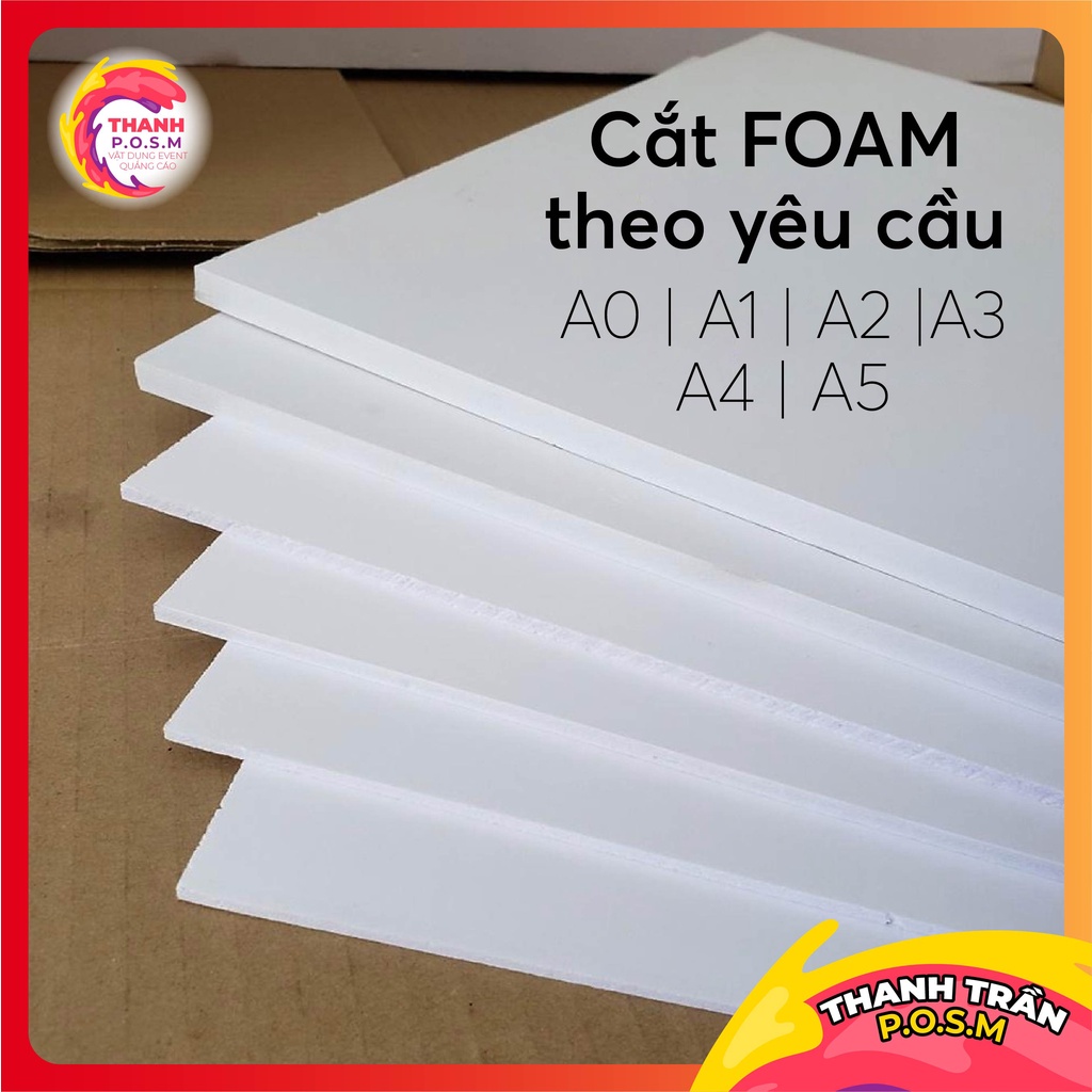 Bìa mô hình fomex 40x60cm foam 3mm và 5mm làm handmade