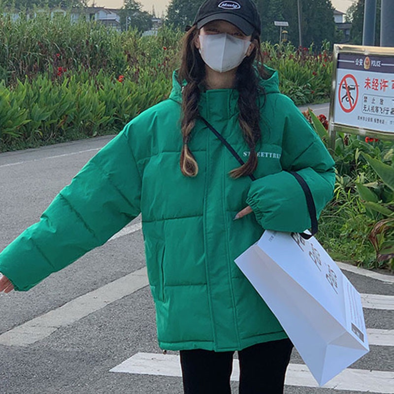 Du YAN Áo Khoác cotton Dáng Ngắn Phong Cách Hong Kong Mới Cho Nữ Sinh
